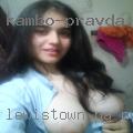 Lewistown, PA nude woman